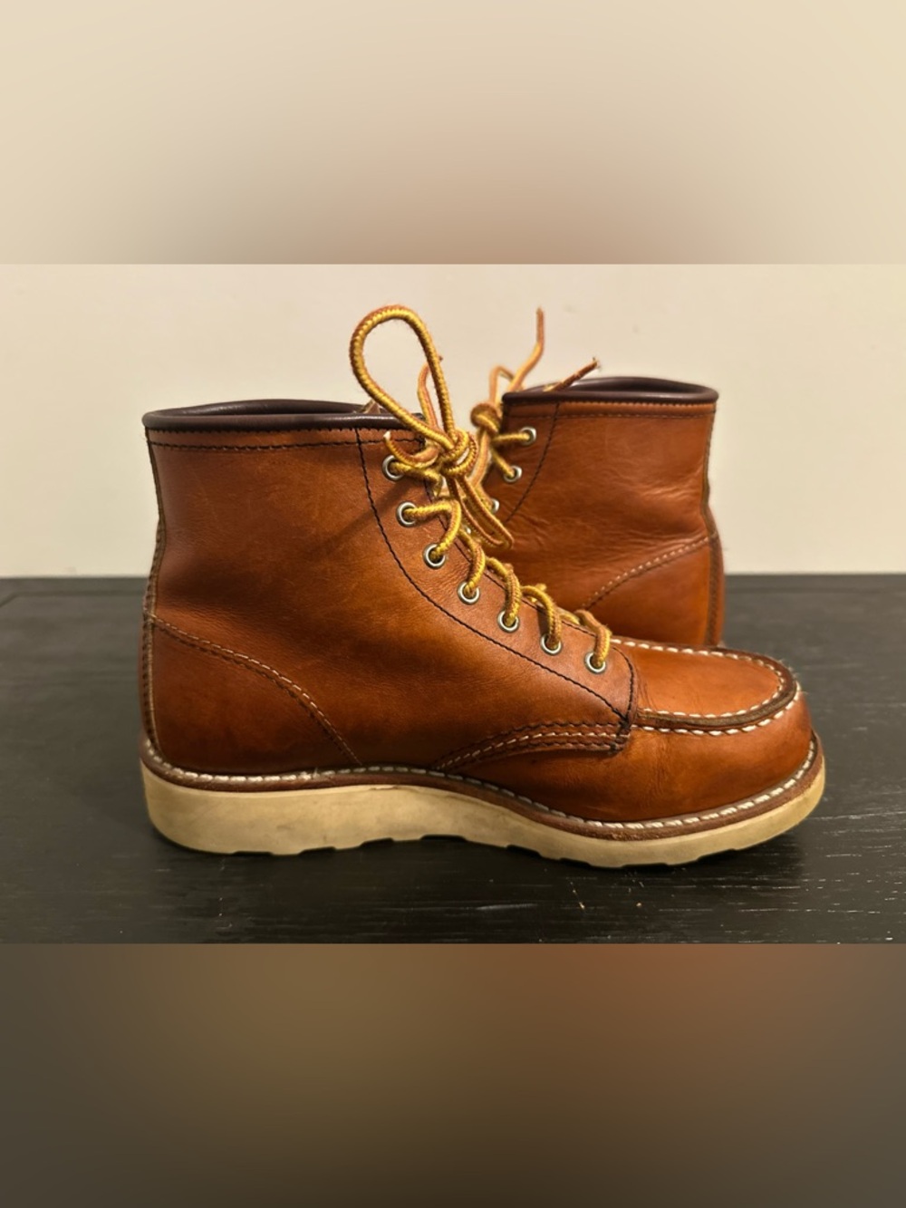 Red Wing Heritage Women's 6-Inch Classic Moc Toe Pro Legacy Brown Size 5.5B Bin8 - Picture 7 of 10